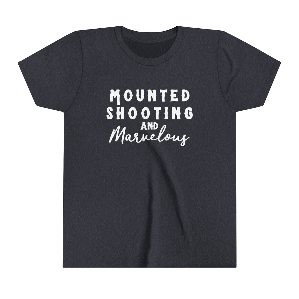 Mounted Shooting & Marvelous Youth tee navy