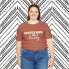 Quarter Horse & Quirky Short Sleeve Tee Horse Color Shirt Printify   