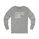 You Can't Scare Me I Own Mares Long Sleeve Tee Long-sleeve The Cinchy Cowgirl- Print S Athletic Heather