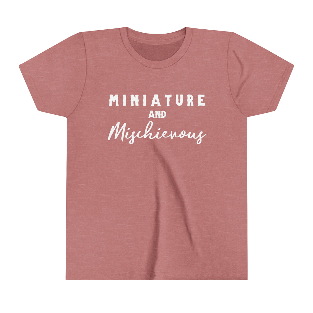 Miniature & Mischievous Youth Tee Mauve