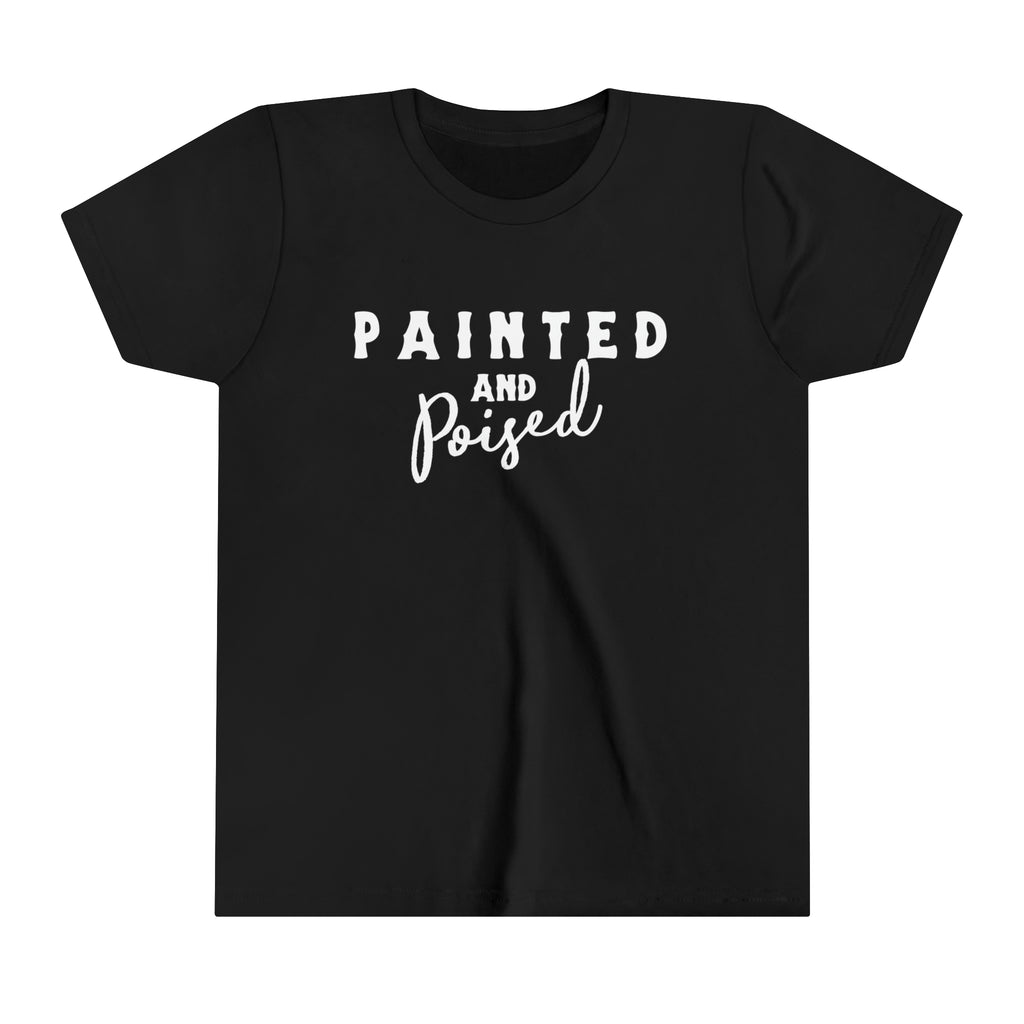 Painted & Poised Youth Tee Black