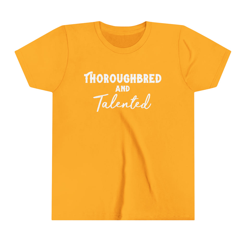 Thoroughbred & Talented Youth Tee Gold