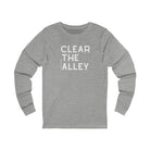 Clear The Alley Long Sleeve Tee Long Sleeve Graphic Tee The Cinchy Cowgirl - Print S Athletic Heather