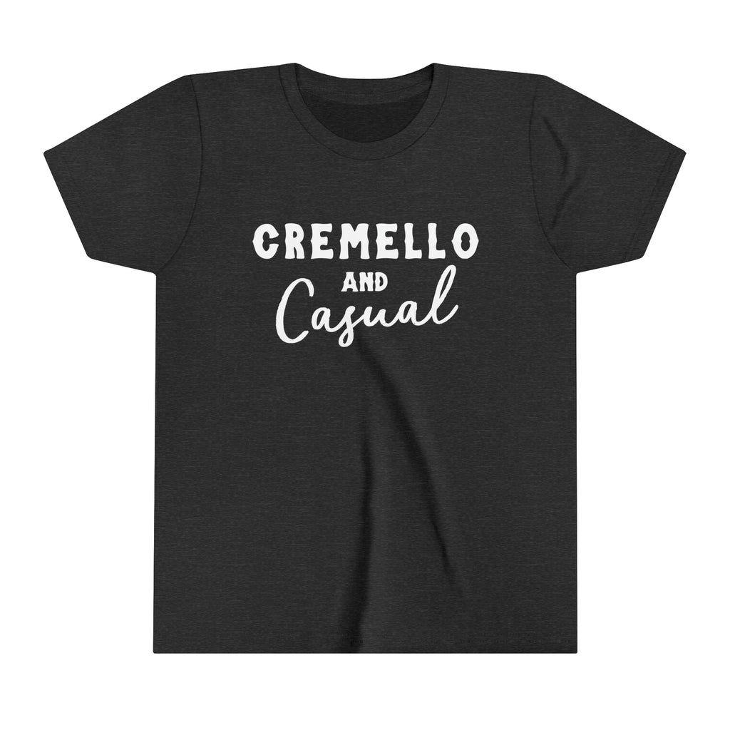 Cremello & Casual Youth Tee Dark Gre