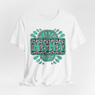 Turquoise Western Mama Short Sleeve Graphic Tee (Available In 14 Colors) T-Shirt Printify White L
