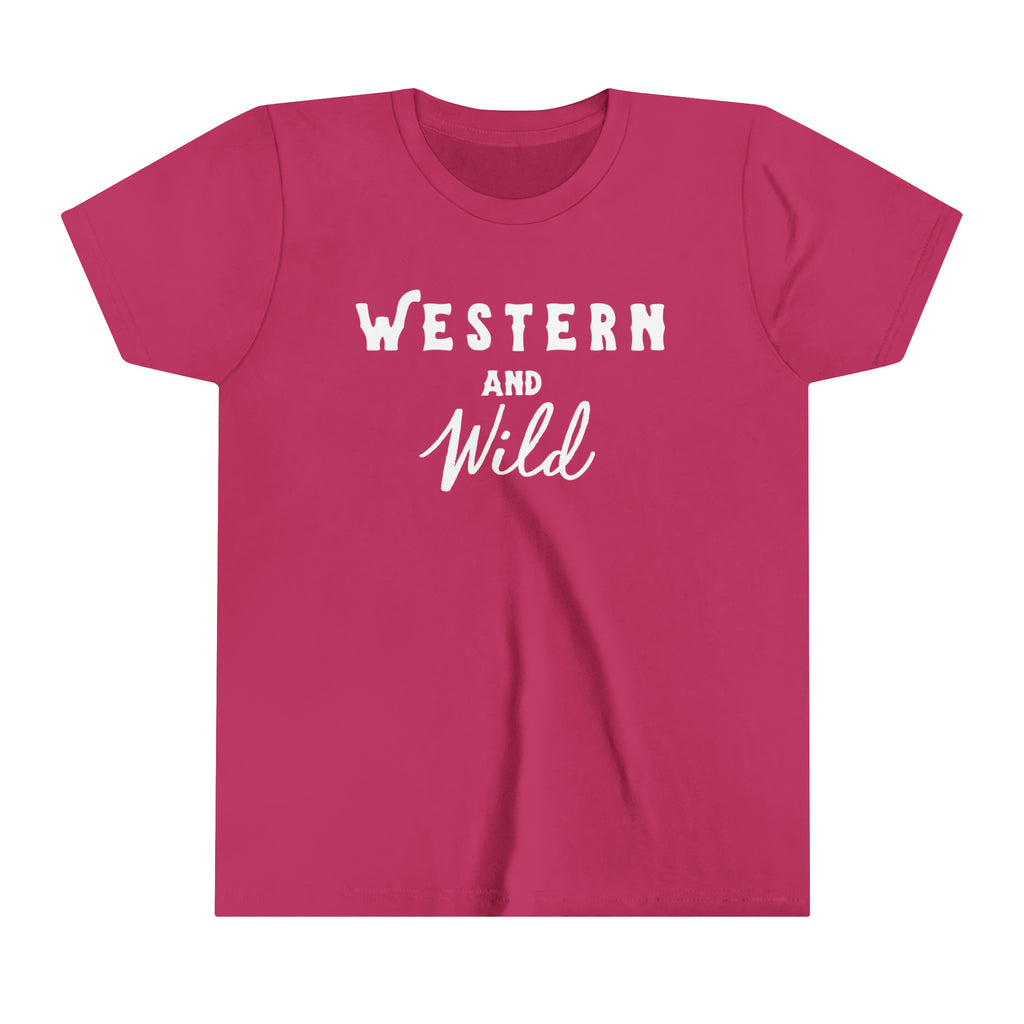 Western & Wild Youth Tee Berry