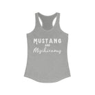 Mustang & Mischievous Racerback Tank Horse Color Shirts Printify XS Heather Grey 