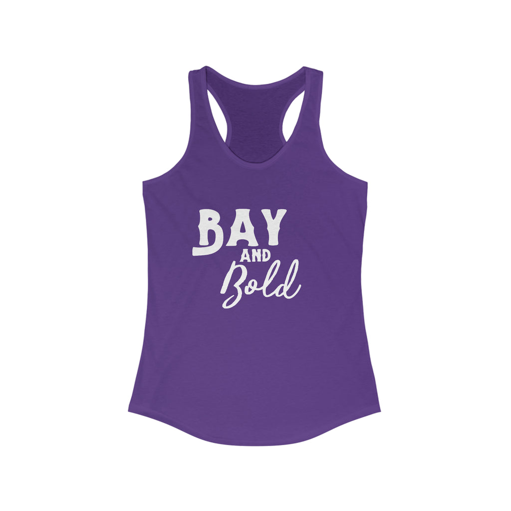 Bay & Bold Racerback Tank Horse Color Shirts Printify XS Solid Purple Rush 