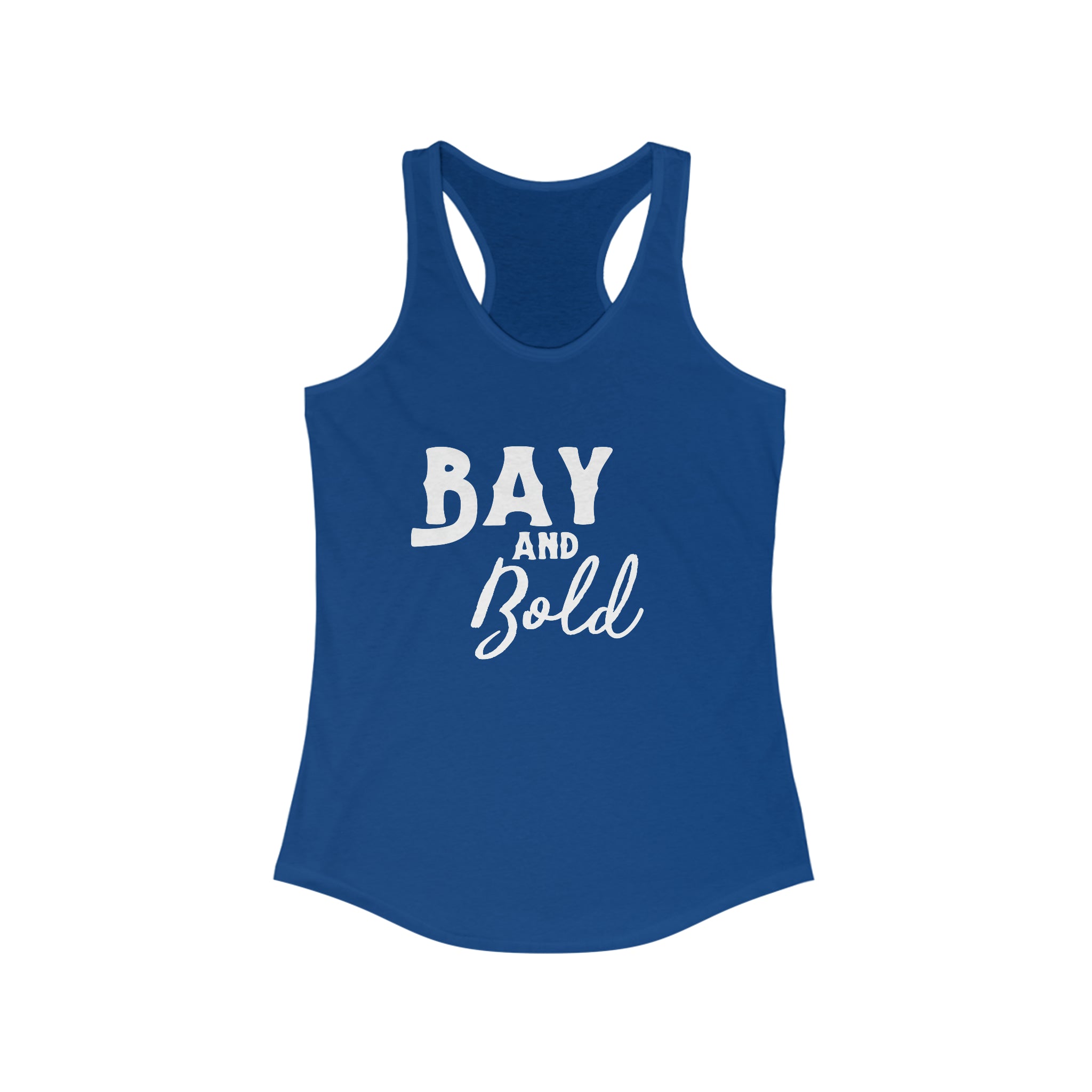 Bay & Bold Racerback Tank Horse Color Shirts Printify XS Solid Royal 