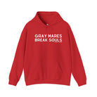 Gray Mares Break Souls Hoodie Hoodie The Cinchy Cowgirl - Print Red S