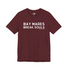 Bay Mares Break Souls Short Sleeve Tee T-Shirt The Cinchy Cowgirl - Print Maroon XS