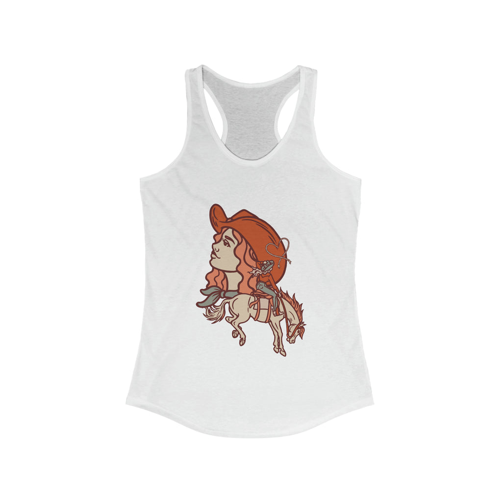 Cowgirl's Soul Racerback Tank tcc graphic tee Printify XS Solid White 