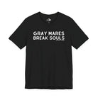 Gray Mares Break Souls Short Sleeve Tee T-Shirt The Cinchy Cowgirl - Print Black XS