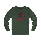 American Girly Long Sleeve Tee Long-sleeve The Cinchy Cowgirl - Print S Heather Forest