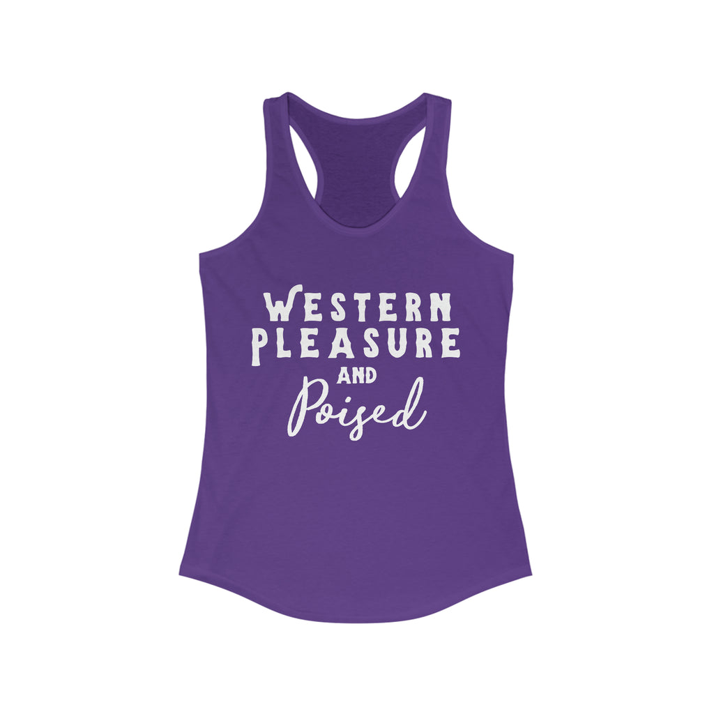 Western Pleasure & Prosperous Racerback Tank Purple