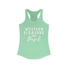 Western Pleasure & Poised Racerback Tank Horse Riding Discipline Tee Printify XS Solid Mint 