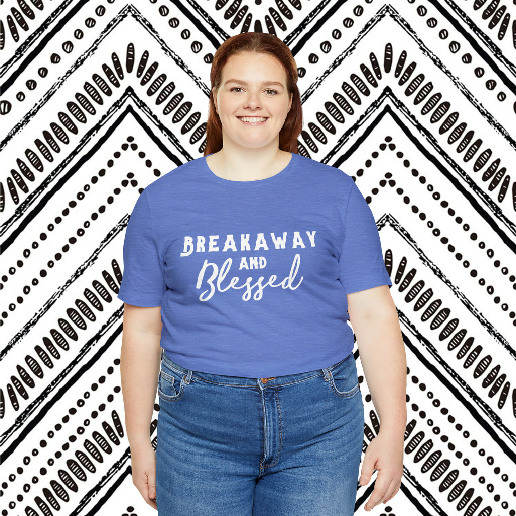 Breakaway & Blessed Short Sleeve Tee Horse Riding Discipline Tee Printify   