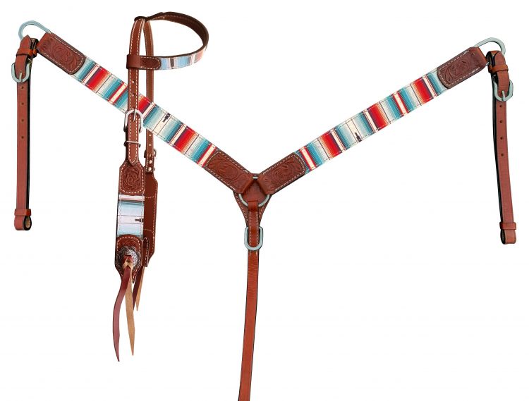 Serape One Ear Headstall Set headstall set Shiloh   