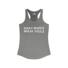 Gray Mares Break Souls Tank Top Tank Top The Cinchy Cowgirl - Print XS Heather Grey