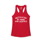 Motivated By Wine & Horses Tank Top Tank Top The Cinchy Cowgirl - Print XS Solid Red