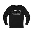Thank God for Sweet Tea, Good Dirt & Fast Horses Long Sleeve Tee Long-sleeve The Cinchy Cowgirl - Print S Black