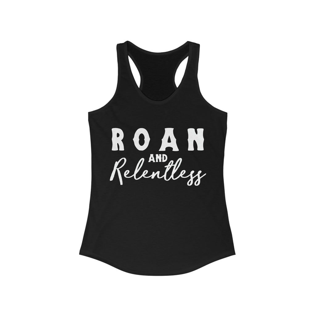 Roan & Relentless Racerback Tank Horse Color Shirts Printify M Solid Black 