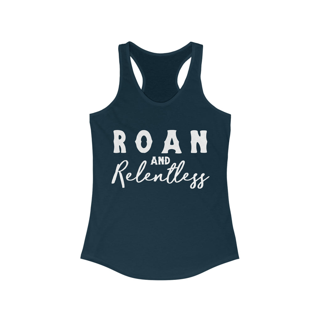 Roan & Relentless Racerback Tank Horse Color Shirts Printify XS Solid Midnight Navy 