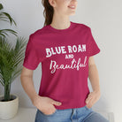 Blue Roan & Beautiful Short Sleeve Tee Horse Color Shirt Printify Berry XS 