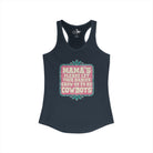 Mamas Let Your Babies Grow Up To Be Cowboys Tank Top Tank Top The Cinchy Cowgirl - Print XS Solid Indigo