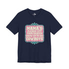 Mama's Please Let Your Babies Short Sleeve Tee Graphic Tee The Cinchy Cowgirl - Print Navy XS
