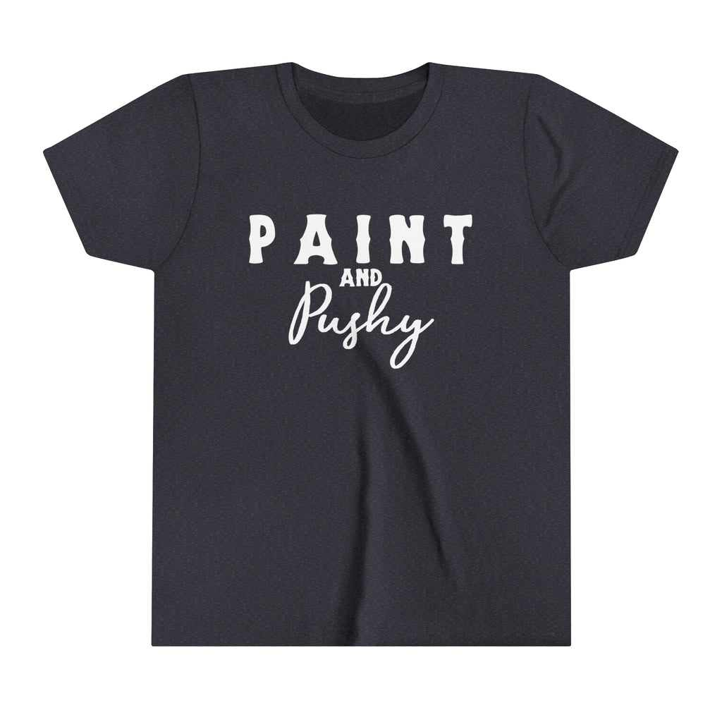 Paint & Pushy Youth Tee Navy