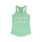 Spotted & Spectacular Racerback Tank Horse Color Shirts Printify XS Solid Mint 