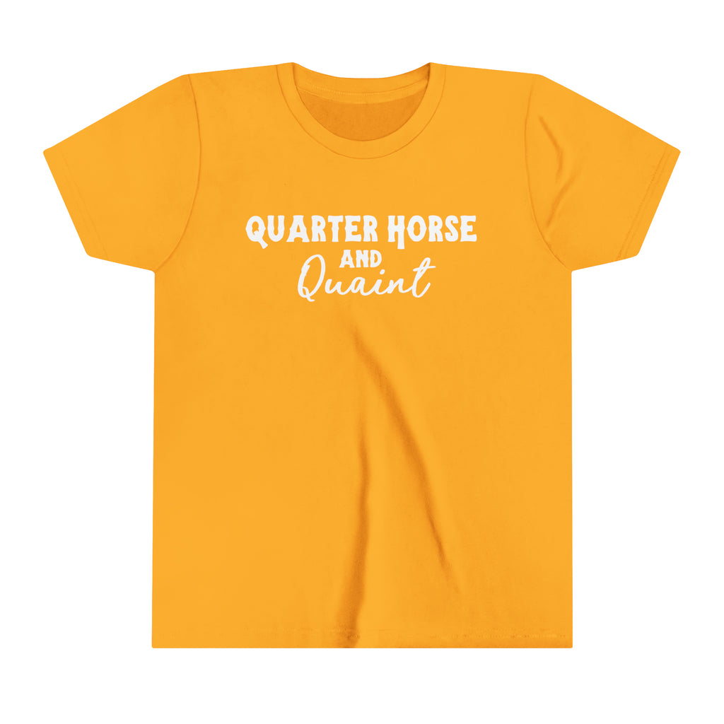 Quarter Horse Youth Tee Gold