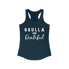 Grulla & Grateful Racerback Tank Horse Color Shirts Printify XS Solid Midnight Navy 