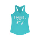 Sorrel & Spicy Racerback Tank Horse Color Shirts Printify XS Solid Tahiti Blue