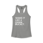 Shake It Like A Grain Bucket Tank Top Tank Top The Cinchy Cowgirl - Print XS Heather Grey