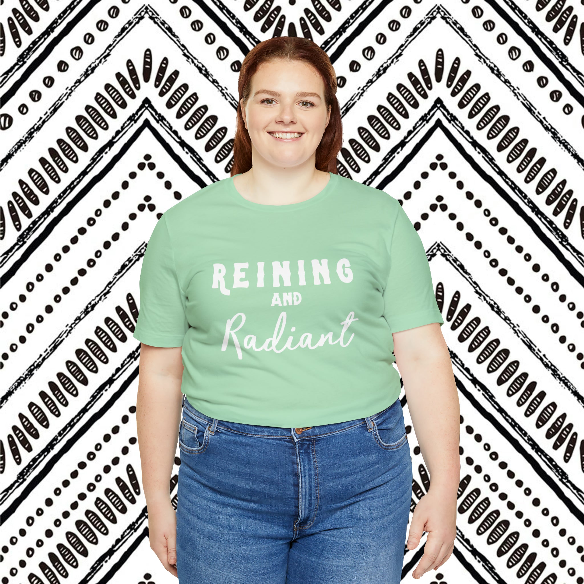 Reining & Radiant Short Sleeve Tee Horse Riding Discipline Tee Printify   