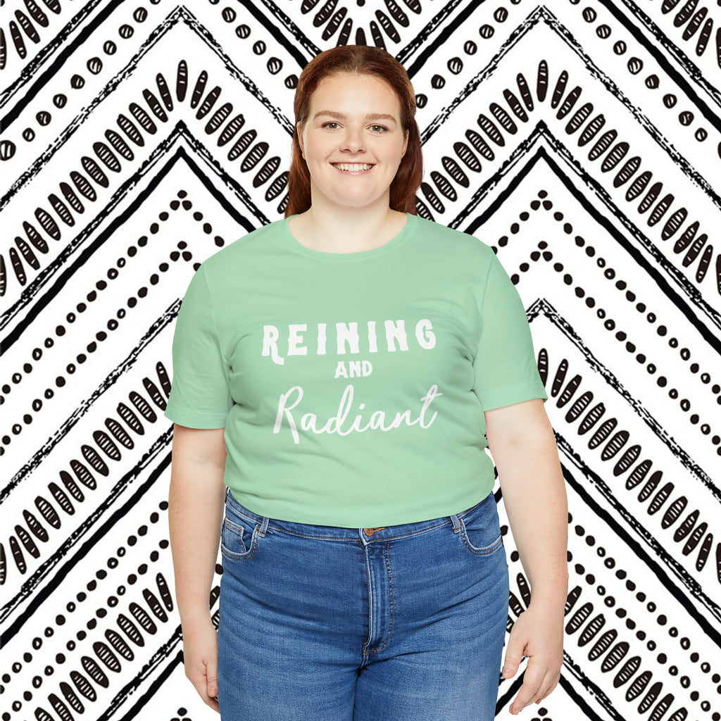 Reining & Radiant Short Sleeve Tee Horse Riding Discipline Tee Printify   