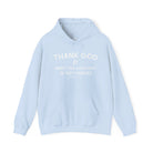 Thank God For Sweet Tea, Good Dirt, & Fast Horses Hoodie Hoodie The Cinchy Cowgirl - Print Light Blue S