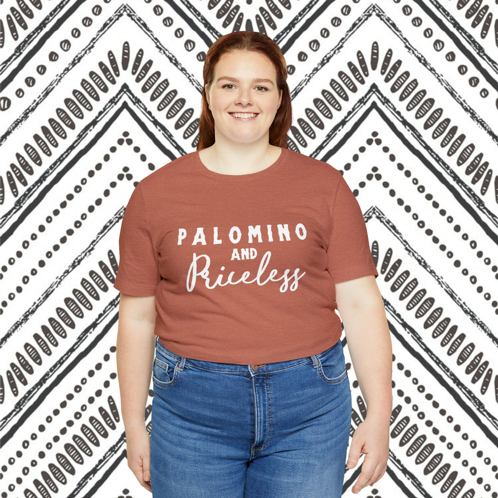 Palomino & Priceless Short Sleeve Tee Horse Color Shirt Printify   