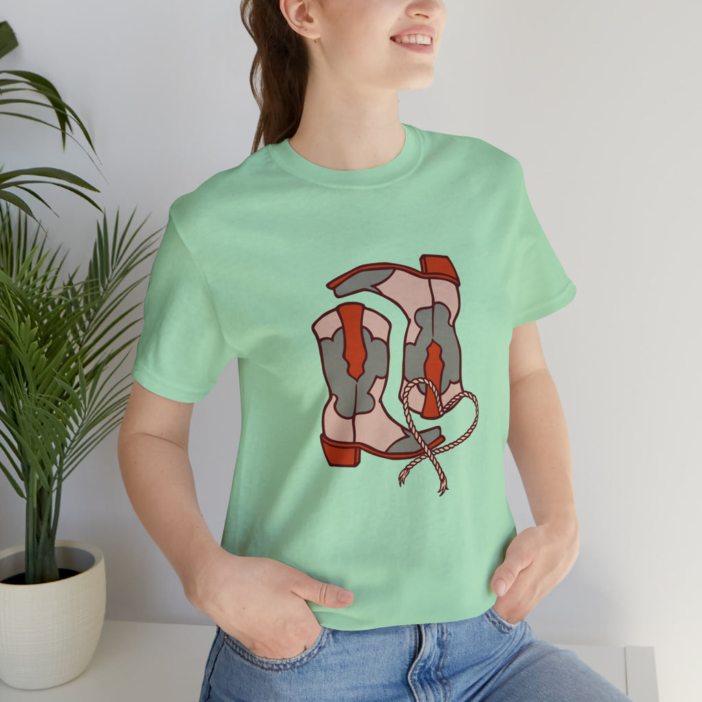 Pair A' Boots Short Sleeve Tee tcc graphic tee Printify Mint XS 