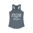 Western Pleasure & Pristine Racerback Tank Horse Riding Discipline Tee Printify XS Solid Indigo 