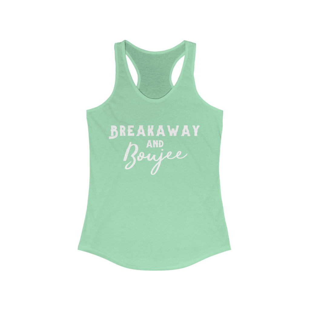 Breakaway & Boujee Racerback Tank Horse Riding Discipline Tee Printify XS Solid Mint 