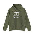 Shake It Like A Grain Bucket Hoodie Hoodie The Cinchy Cowgirl - Print Military Green S