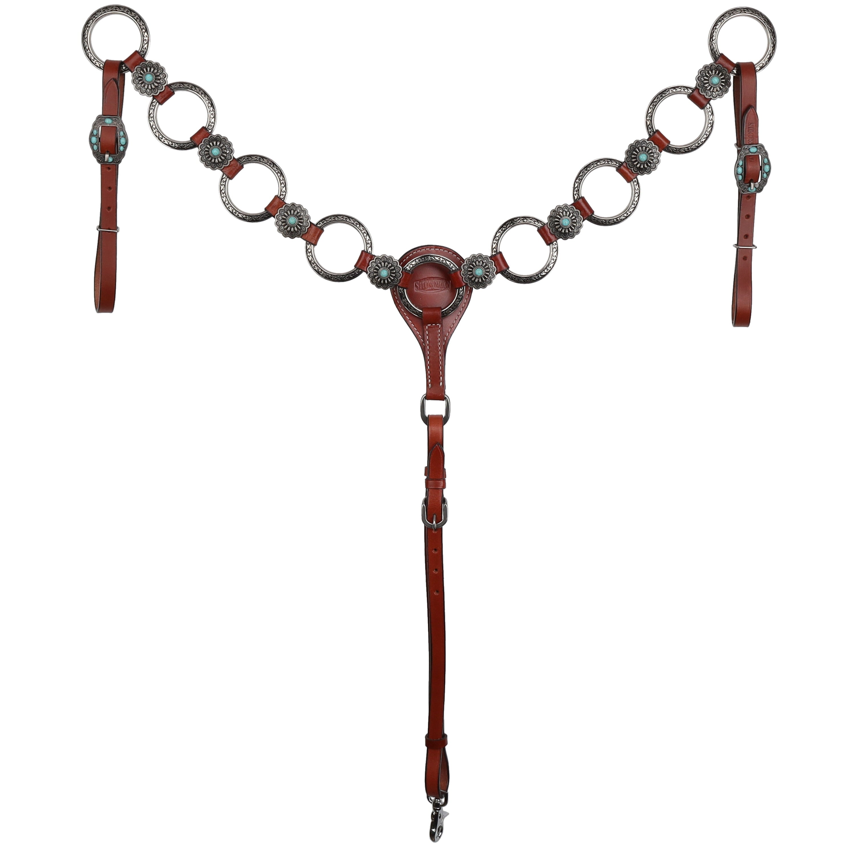 Wildflower Halo One Ear Headstall and Breast Collar Set headstall set Shiloh
