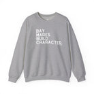 Bay Mares Build Character Pullover Graphic Pullover The Cinchy Cowgirl - Print S Sport Grey