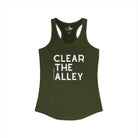 Clear The Alley Tank Top Tank Top The Cinchy Cowgirl - Print XS Solid Military Green
