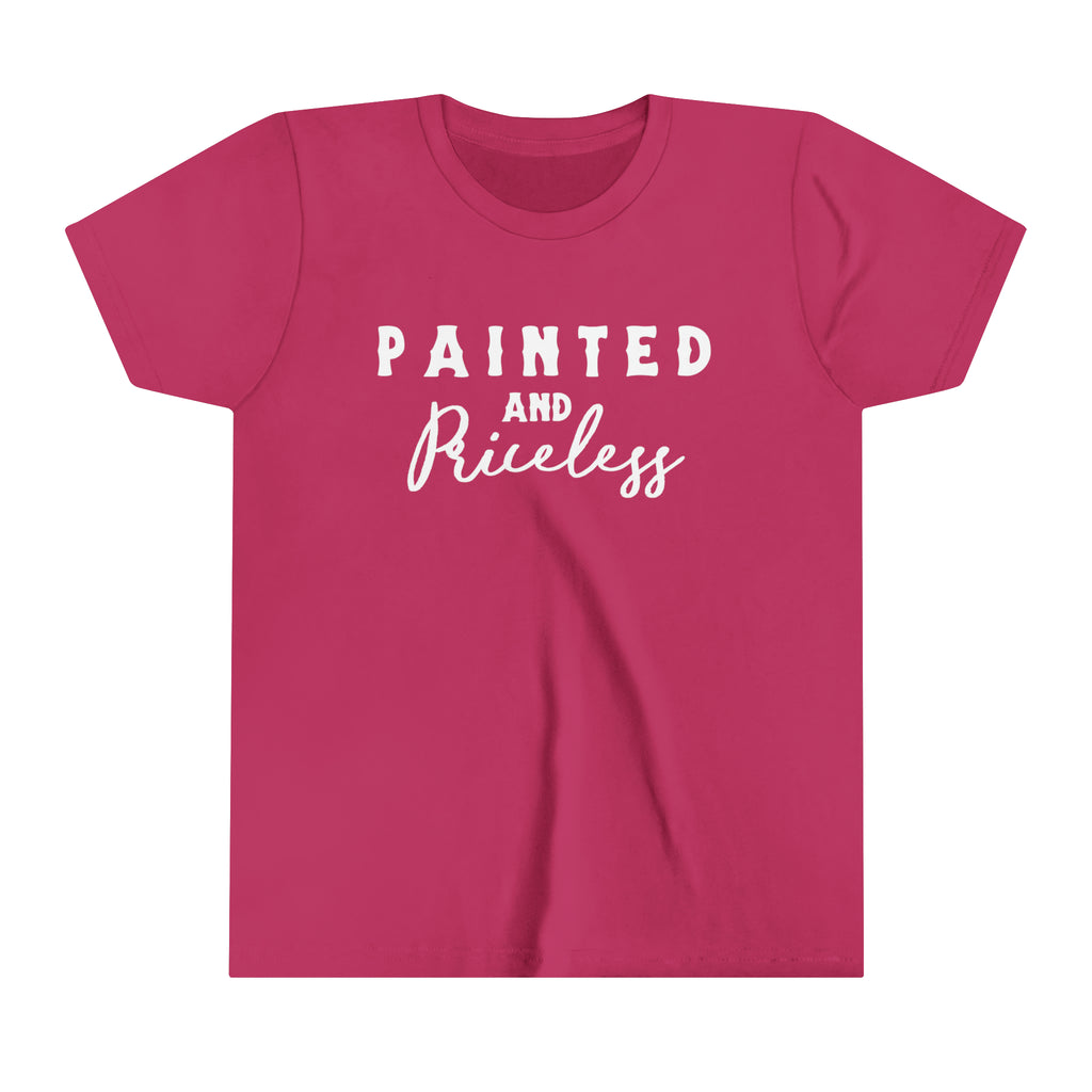 Painted & Priceless Youth Tee Berry