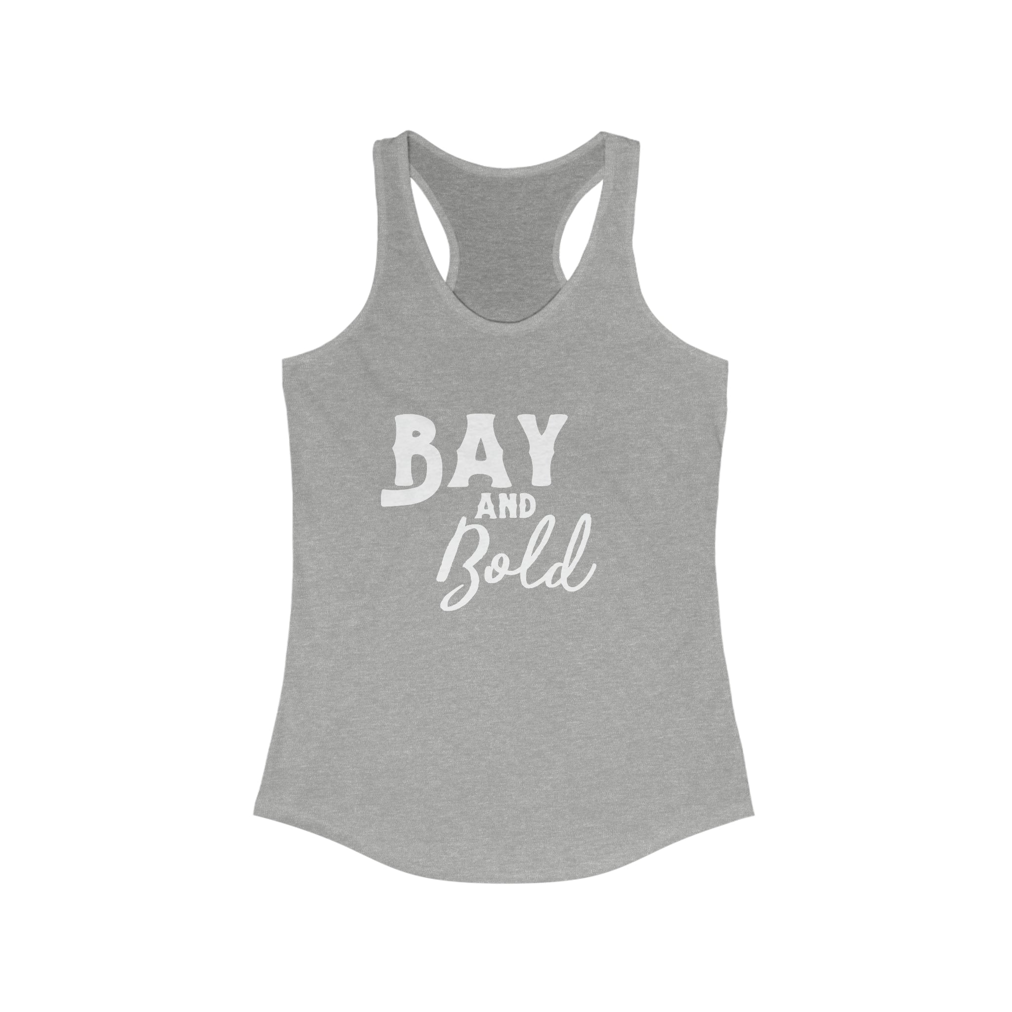 Bay & Bold Racerback Tank Horse Color Shirts Printify XS Heather Grey 