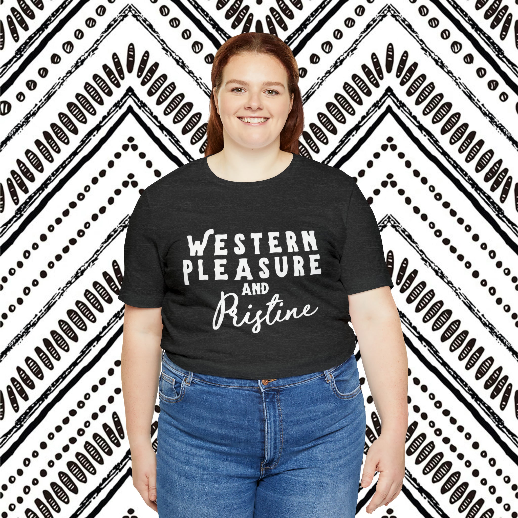 Western Pleasure & Prisitine Short Sleeve Tee Horse Riding Discipline Tee Printify   